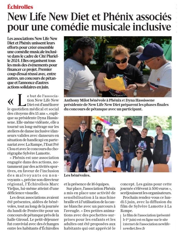 Article Dauphiné Libéré du 3 Juin 2023